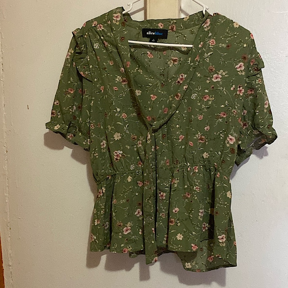 Beautiful olive green shirt for woman